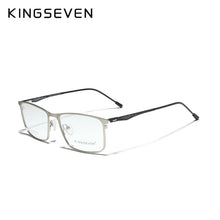 Load image into Gallery viewer, KINGSEVEN Titanium Alloy Optical Glasses Frame Men 2020 Square Myopia Prescription Eyeglasses Male Metal Eyewear