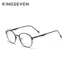Load image into Gallery viewer, KINGSEVEN 2020 Round Titanium Optical Lenses Glasses Frame Men Myopia Women Prescription Glasses Eyeglasses Male Metal Eyewear