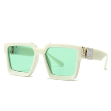 Load image into Gallery viewer, Shield square sunglasses Mens 2019 Luxury designer sun glasses female brand designe Gradient color eyeglasses oculos UV400