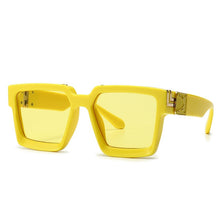 Load image into Gallery viewer, Shield square sunglasses Mens 2019 Luxury designer sun glasses female brand designe Gradient color eyeglasses oculos UV400