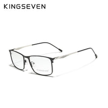 Load image into Gallery viewer, KINGSEVEN Titanium Alloy Optical Glasses Frame Men 2020 Square Myopia Prescription Eyeglasses Male Metal Eyewear
