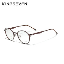 Load image into Gallery viewer, KINGSEVEN 2020 Round Titanium Optical Lenses Glasses Frame Men Myopia Women Prescription Glasses Eyeglasses Male Metal Eyewear
