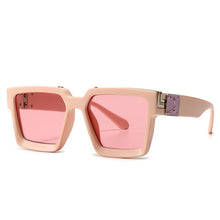 Load image into Gallery viewer, Shield square sunglasses Mens 2019 Luxury designer sun glasses female brand designe Gradient color eyeglasses oculos UV400
