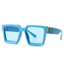 Load image into Gallery viewer, Shield square sunglasses Mens 2019 Luxury designer sun glasses female brand designe Gradient color eyeglasses oculos UV400
