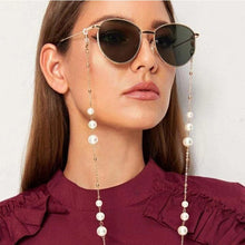 Load image into Gallery viewer, Elegant Handmade Pearl Beaded Glasses Chain Women Sunglasses Lanyard Strap Reading Eyeglass Chain Hanging Spectacles Accessories
