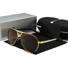 Load image into Gallery viewer, Top Brand Black Sunglasses Men Pilot Polarized Sun Glasses Classic Brand Glasses Men Driving Mirror Police UV400 2020 New
